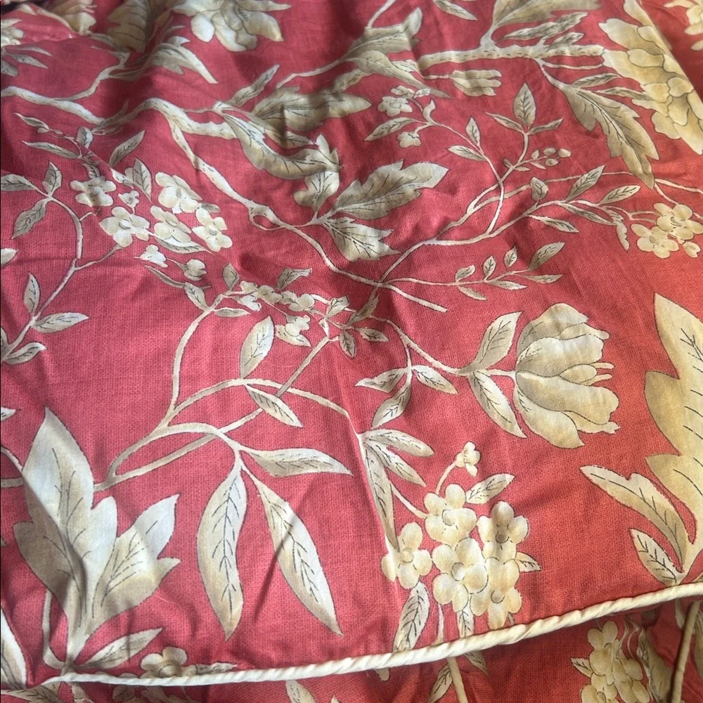 Ralph Lauren villa camelia floralLauren Floral Red and Yellow Fabric
